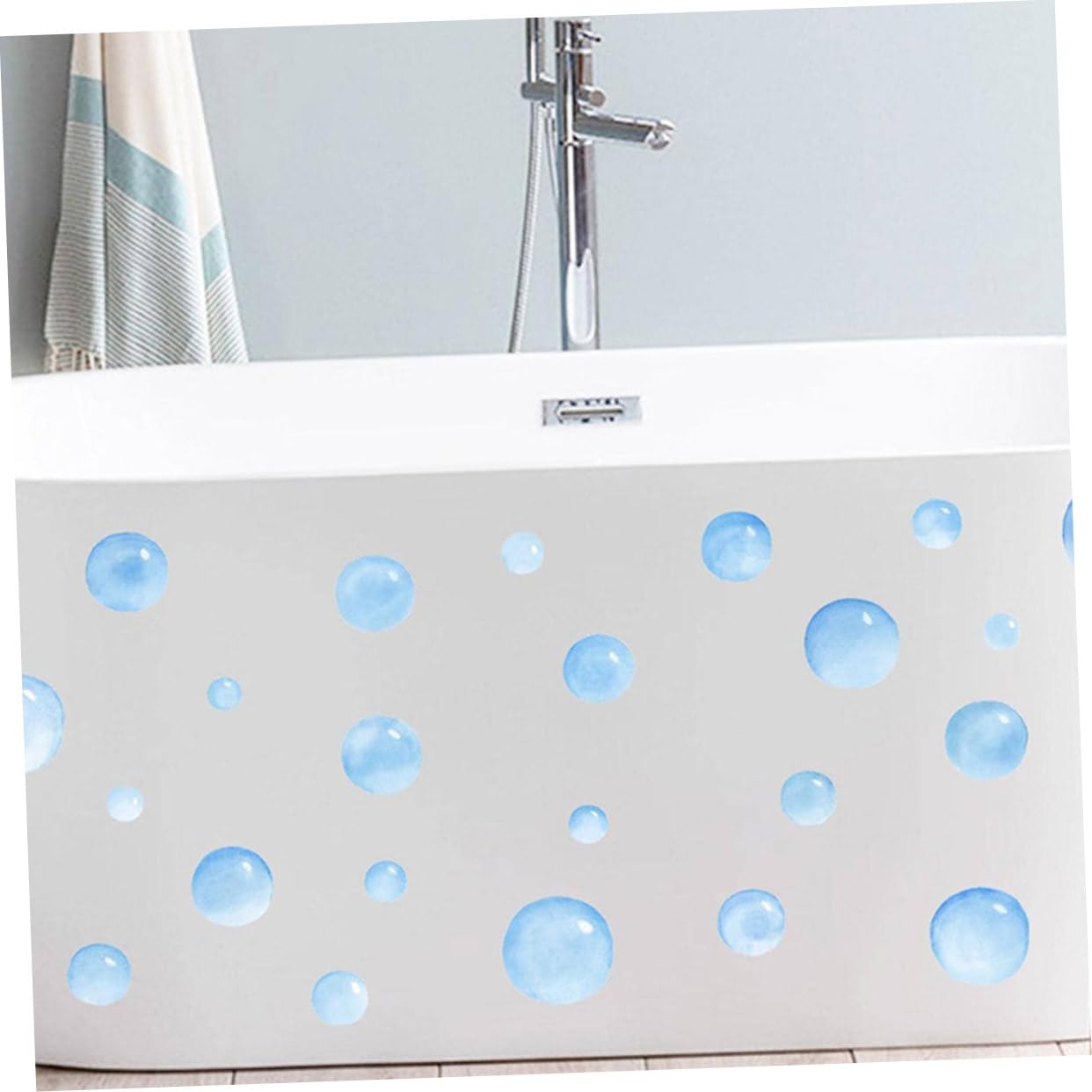 LALAFINA Selbstklebender Badezimmer Deko Blasen Wandaufkleber aus Pvc mit Blasenmuster Abziehbar und Vielseitig für Wohnzimmer und Badezimmer Wanddekoration