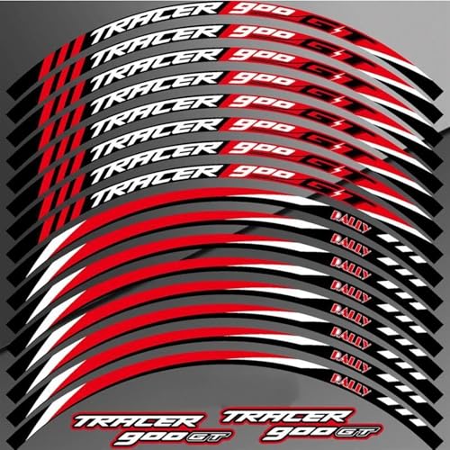 Autocollants réfléchissants étanches Tracer 900 GT bandes roues 17 pouces moto de route