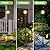 Greluna 68 Inches Solar Lamp Post Light Outdoor, Warm White, IP45 Waterproof Solar Post Lights Outdoor, Pole Lights Decorative Lamp for Yard Garden Patio Lawn Pathway Driveway Front/Back Door2 Pack,