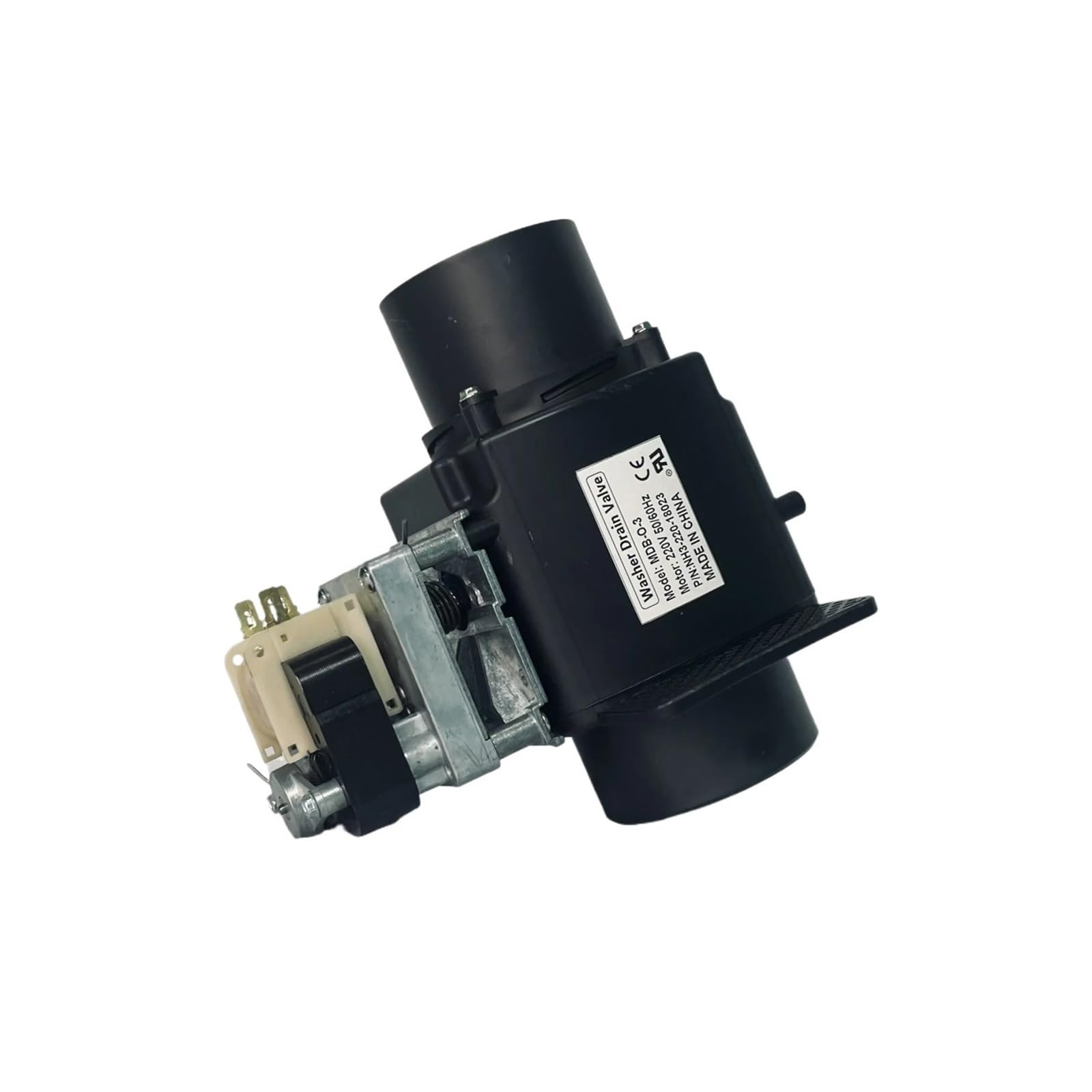 Válvula de drenaje industrial para lavadora de 3 pulgadas, 90 grados, MDB-O-3RA 380629, motor de bomba de drenaje con bomba de drenaje de desbordamiento, piezas de repuesto para lavadora (24 V normal