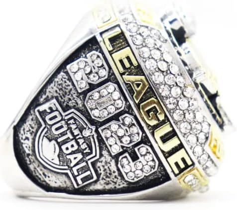 2023 Fantasy Football Championship Ring MVP Trophy Prize for Fans Mens' Souvenir Gift