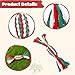 Candy Cane Christmas Dog Toy Set, Festive Cotton Rope Chew Toys for Dogs, Pack for Small, Medium & Large Pets with Teething Toys