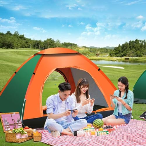 Carpa Dome para Camping Ligera con 2 Puertas para 3-4 Personas miniatura 3