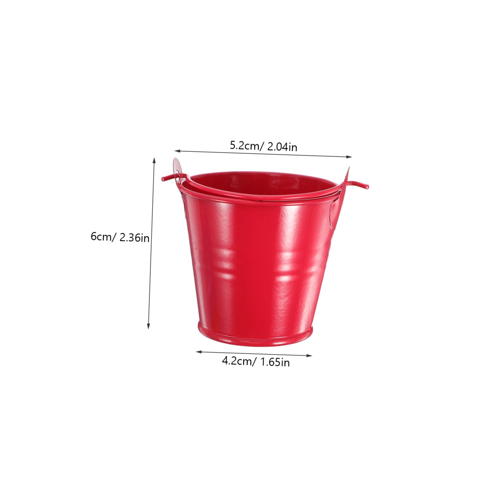 Cabilock Cute Mini Metal Buckets Tin Pails for Popcorn Decorative Party Favors Small Buckets Handle