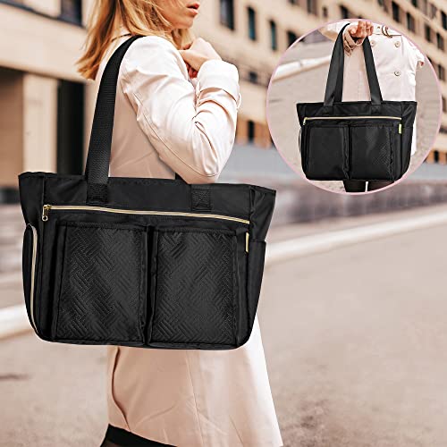 Fasrom Breast Pump Bag Compatible With Spectra S1, S2, Portable Pumping Travel Tote Bag With Laptop Sleeve For Working Moms (Empty Bag Only), Black #TOP5