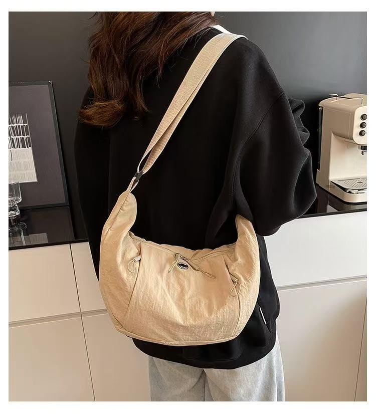 Image of Haneulbit Small Crossbody Bag for Women, Waterproof Nylon Purse with Adjustable Strap, Lightweight Shoulder Bag