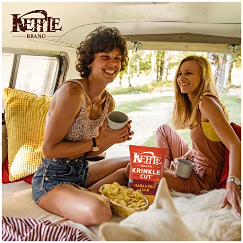 Image of Kettle Brand Potato Chips Krinkle Cut Habanero Lime, 8.5 Oz