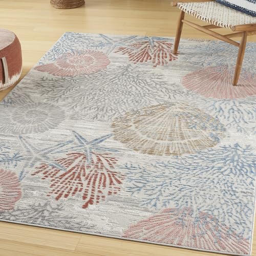 Nourison Home Pompeii Multicolor 4' x 6' Area Rug -