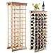 COSTWAY Portabottiglie di Vino, Scaffale per 44 Bottiglie di Vino in Legno di Pino, Cantinetta Porta Vino, 113 x 46 x 27,5 cm