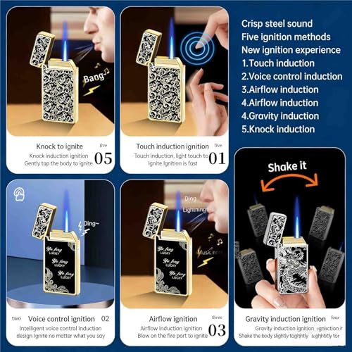 Encendedor de aleación de zinc con 5 modos de ignición miniatura 7