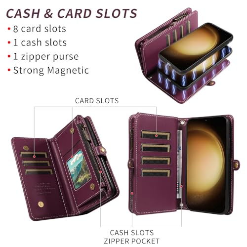 Coque Samsung S23 Plus Asuwish CSYBYW008 US Violet Foncé - 3