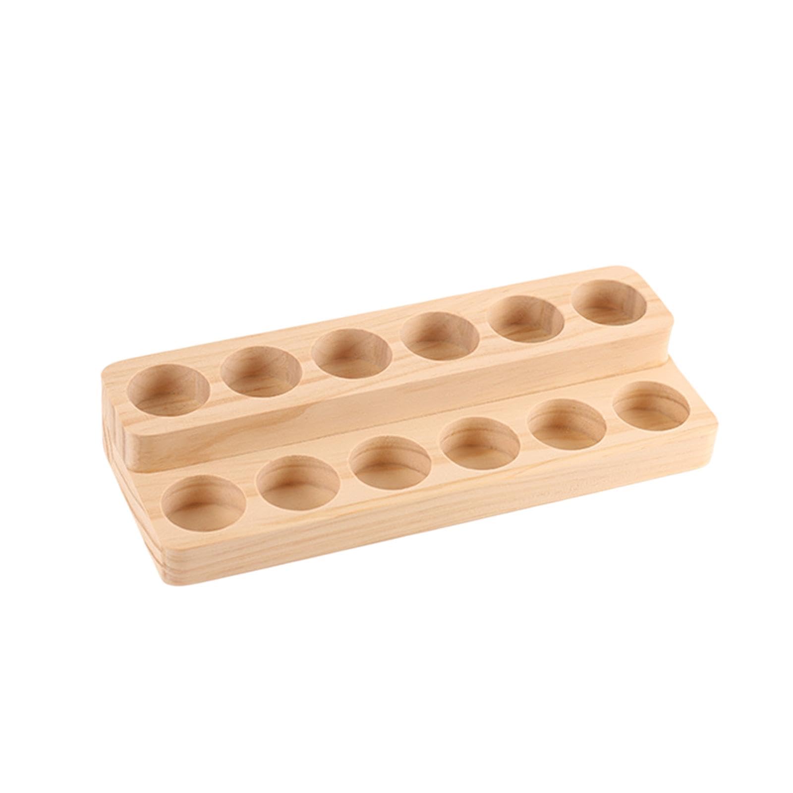 OEUVREBY Essential Oil Display Holder Holds 12 (15ml) Bottles Two Tier for Home Salon