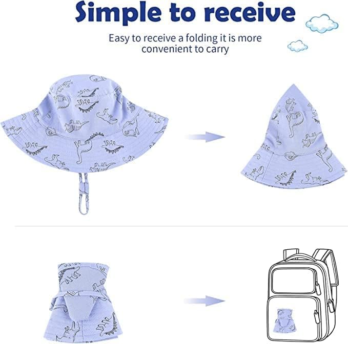 Miniatura 5 de Durio Sombrero de sol para bebé, sombrero de playa de verano, UPF 50+, protección solar, sombreros para niños, regalos para niños y niñas