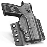 OWB Kydex Holster for CZ P-07. Outside Waistband Carry, Standard 1.5'' Belt Loops. Adjustable Retention丨Black- Right Hand丨US Kydex Made…