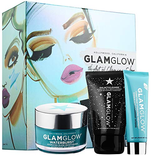 GLAMGLOW - Hydration Dream Team Set - WATERBURST MOISTURIZER, GALACTICLEANSE CLEANSER and THIRSTYMUD