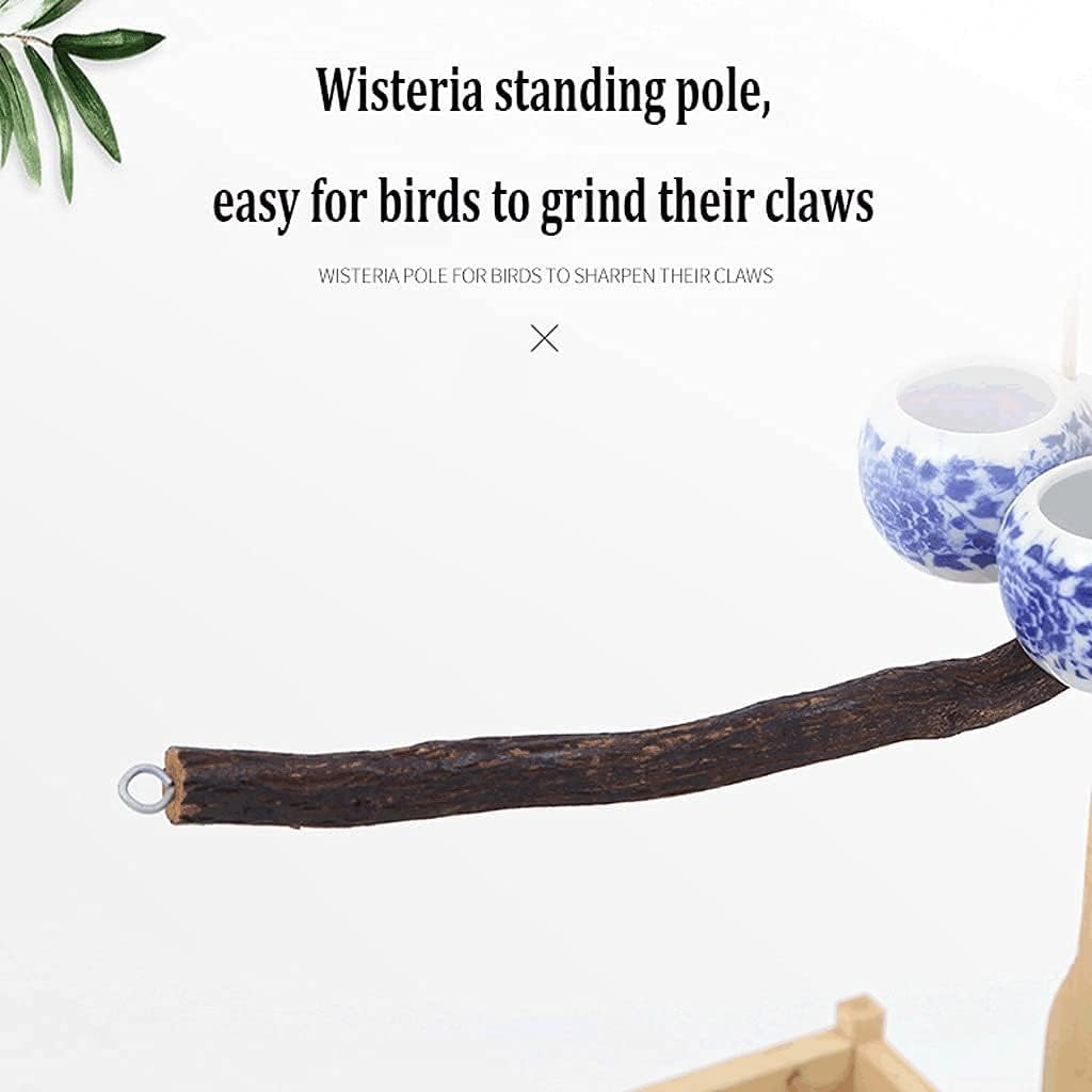 Elegant Birdcage Birdcages Bird Perch Play Stand Bird Feeder Stand with Rolling Standing Portable Bird Cages for Outdoor Exquisite Beautiful，Purple