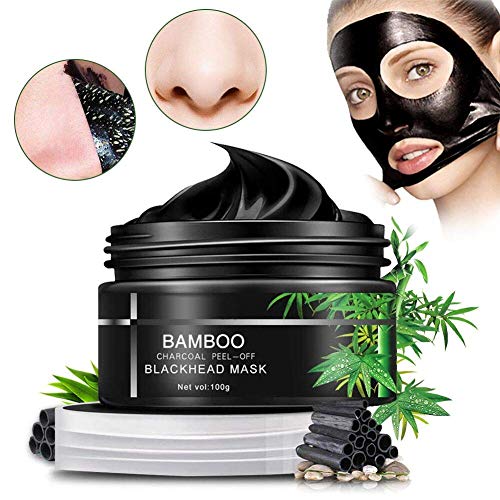 Venus Visage Blackhead Remover Mask, Peel Off Blackhead Mask, Blackhead Remover - Deep Cleansing Black Mask, Bamboo Activated Charcoal Peel-Off Mask