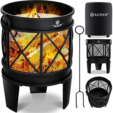 KESSER® Bol de fuego con cubierta de protección Cover