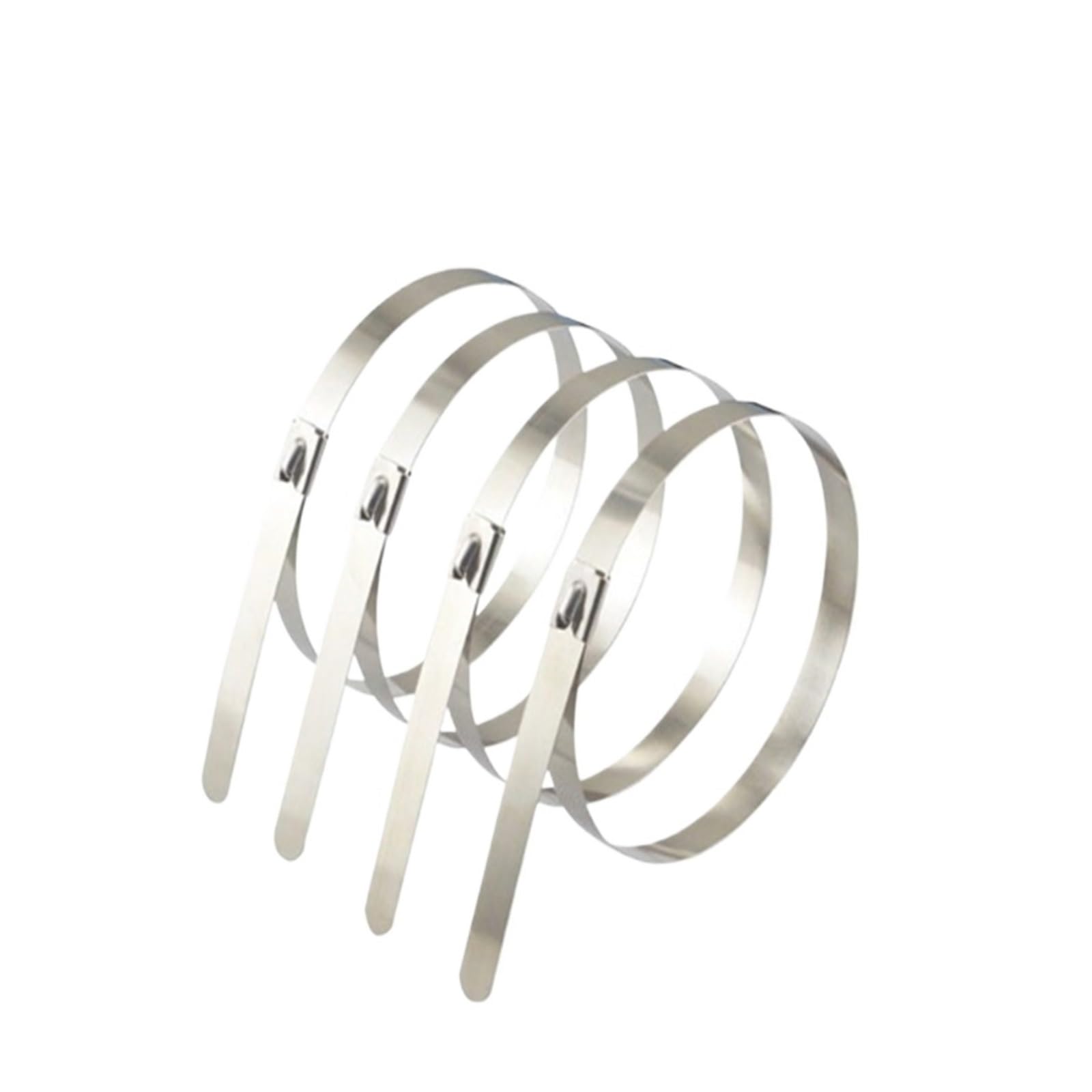 Metalowe opaski zaciskowe Opaski zaciskowe ze stali nierdzewnej S304, samozaciskowe, 4,6 mm, 50 szt., długość 150-1000 mm(4.6x1000mm)