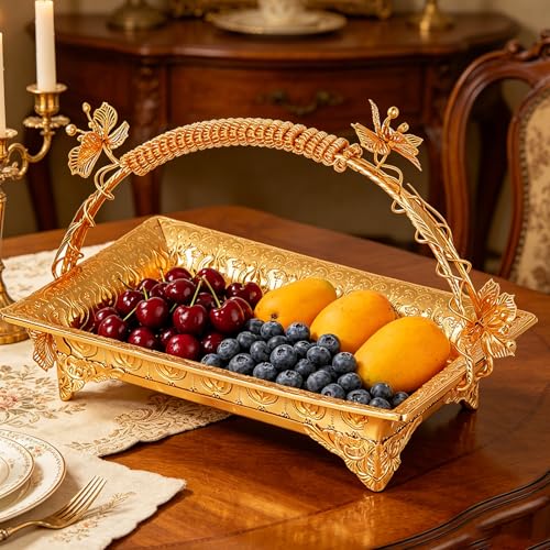 Frutero de metal decorativo: dale un toque europeo a tu encimera y postres 7