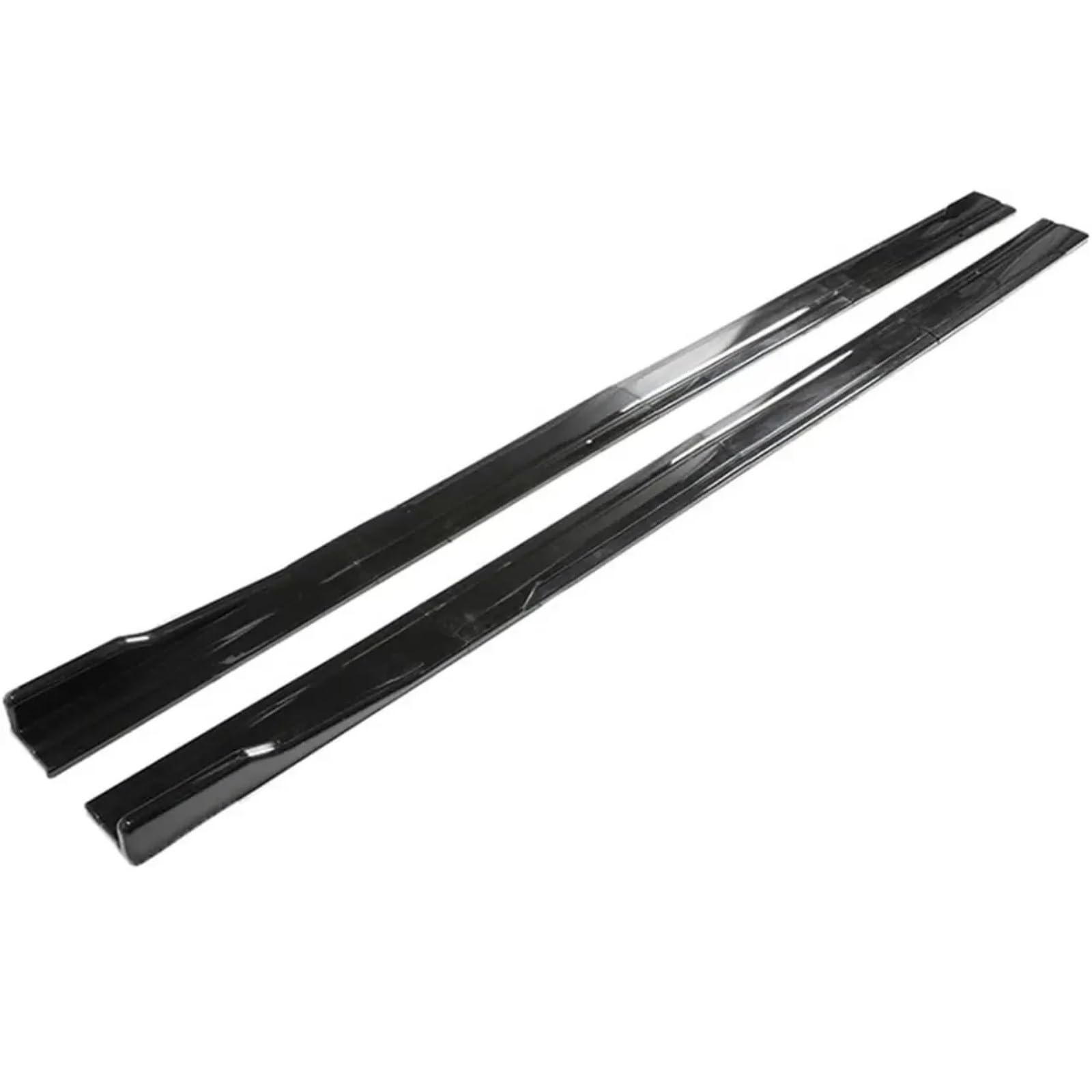 Jupes Latérales pour Seat pour Leon FR 5F pour Ibiza 6J 6L Extensions De Jupes Latérales Ailes De Diffuseur De Bas De Caisse Latérales Universelles pour Voiture Jupe Latér(Glossy Black)