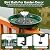 Yiabivo Deck Mounted Bird Bath with Fountain,Solar Railing Bird Bath Fountains for Hummingbirds,Adjustable Metal Durable Deck Bird Bath Holder for Outdoor Railings, Patio Deck,Garden