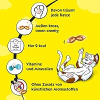 Dreamies Katzensnacks mit Lachsgeschmack, 8er Pack, 4x180g – Außen knusprige & innen cremige Katzenleckerlis – Ansicht 4