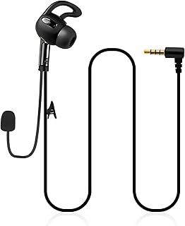 Soccer Football Referee Headset Coach Headphone Accessory with Microphone Suitable for Professional V6C/V4C Plus/FBIM Referee Intercom