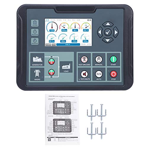 Controlador de generador electrónico, controlador de grupo electrógeno de plástico AC80‑360V, para pantalla de potencia de medición de potencia del generador