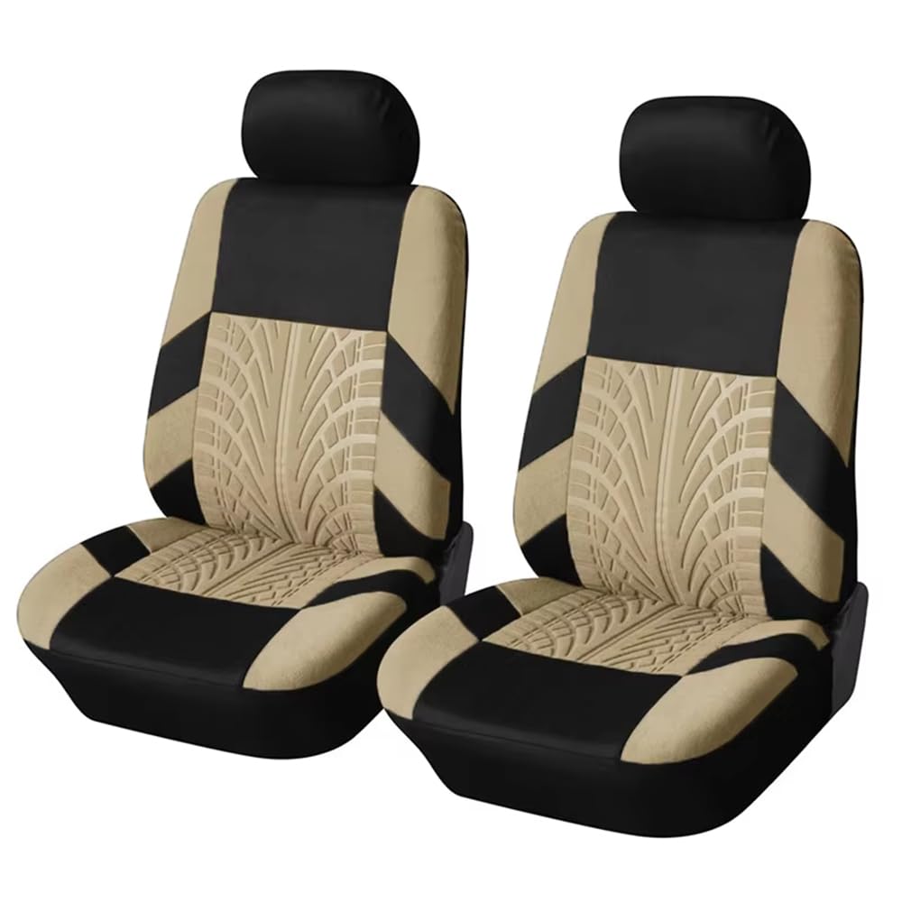 TYIOMNB Car Seat Cover Sets for MG HS Ehs Phev Plug-in MGHS AS23 2018~2023 2024, Car Front Seat Covers, Auto Breathable Seat Covers Cushions, Easy Fit,C Beige