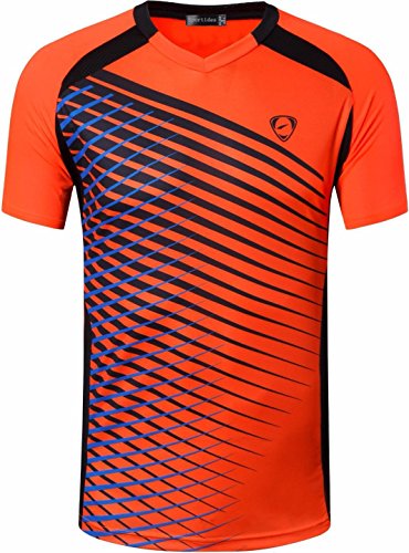 Sportides Big Boy's Quick Dry Active Sport Short Sleeve Breathable Tshirts T-Shirts Tees Tops Lbs708 Orange M #TOP1