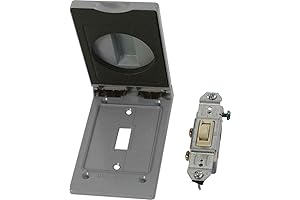 Weatherproof Electrical Outlet Box Cover & Single Pole Switch Kit, Proudly Made in the USA