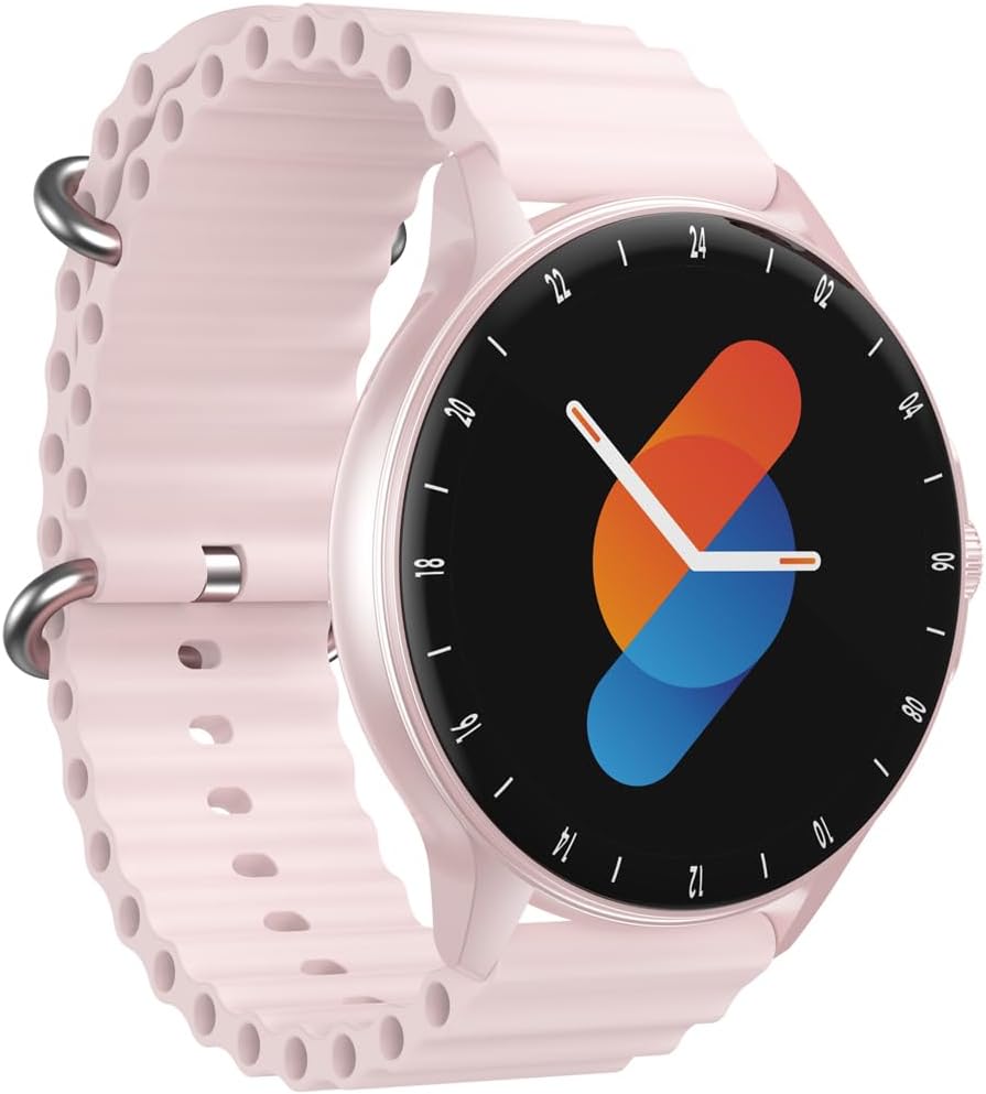 Havit M9046 Smart Life Series Smartwatch | 1.43" Full Touch Display, IP68 Waterproof, Heart Rate & Sleep Monitor, Multi-Sport Fitness Tracker, Blood Pressure & Oxygen Monitoring | Pink