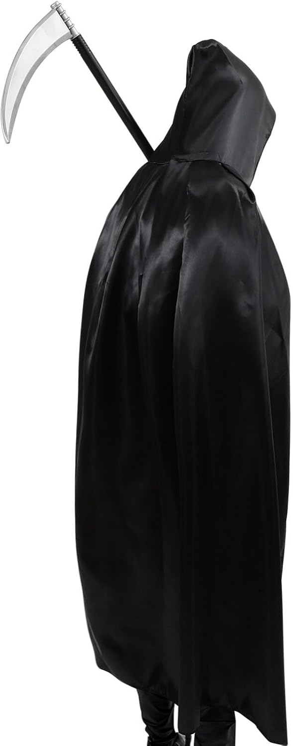 Amazon.com: BESPORTBLE Grim Reaper Costume Adult Men, 140cm Skeleton ...