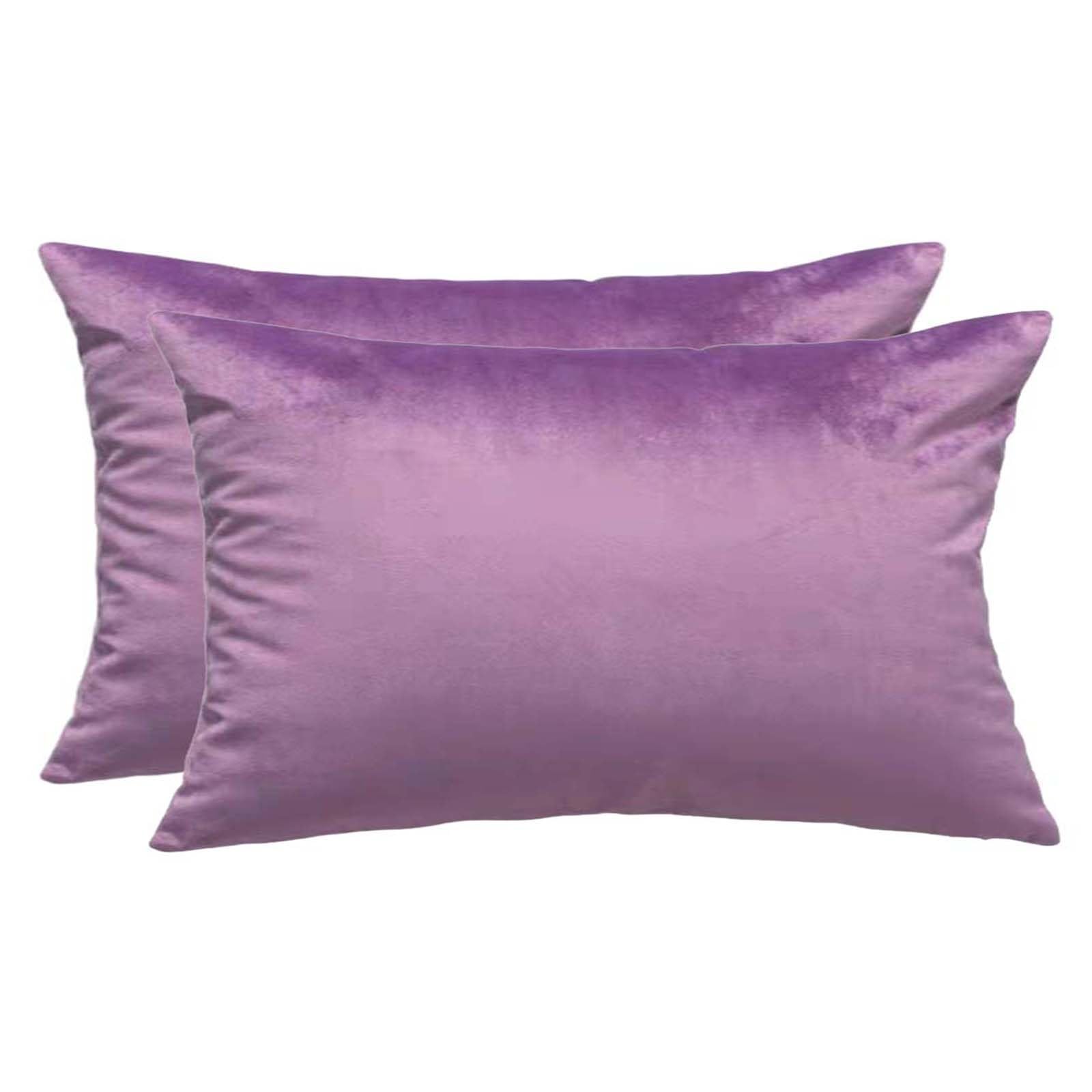 Throw Pillow Cases Set Of 2 Velvet Decorative Cushion Covers With Zipper｜Sofa Pillow Cases 12x20 18x18 20x20 24x24 Inch Couch Living Room Cushion Protector Cover