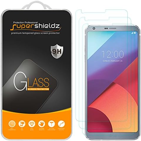 (3 Pack) Supershieldz Designed for LG G6 Tempered Glass Screen Protector Anti Scratch, Bubble Free