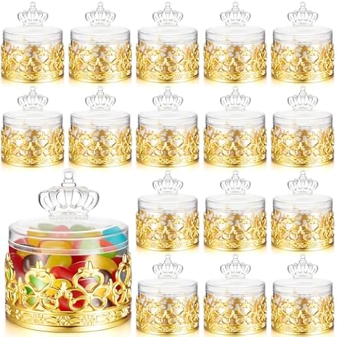 Cunhill 18 Pcs Mini Candy Bottles Cover