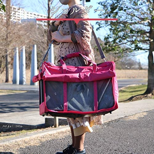 Amazon | ポンポリース 犬猫ペット用 3面メッシュ窓付きトラベル