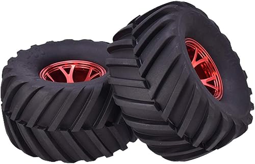 Miniatura 2 de Juego de 4 ruedas y neumáticos de camión monstruo RC 110, neumáticos de goma de 5.315 in y llantas de plástico para HSP HPI Tamiya Kyosho Truggy Car