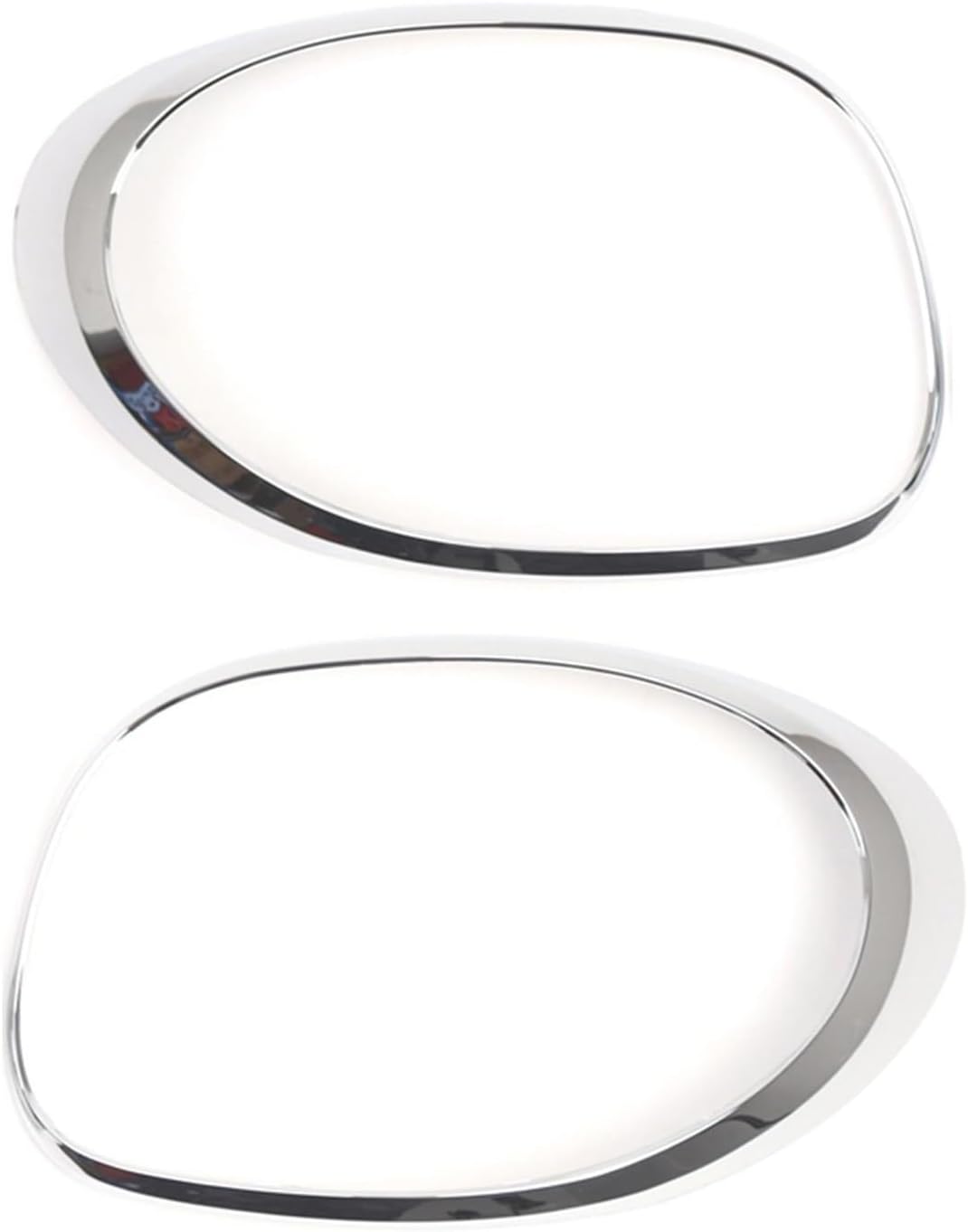 Car Rear Taillight Trim Frame Compatible With FIAT 500L 2014-2020 Silver Gloss Black Surround Cover Trims 68235995AA 68235996AA(Gloss black)