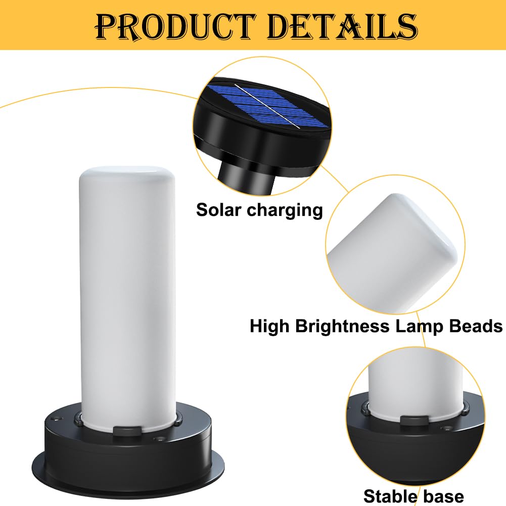 2 sztuki lamp solarnych zamienniki, części zamienne, lampy solarne z żarówką, 8 cm, pokrywa zapasowa, dekoracja zewnętrzna