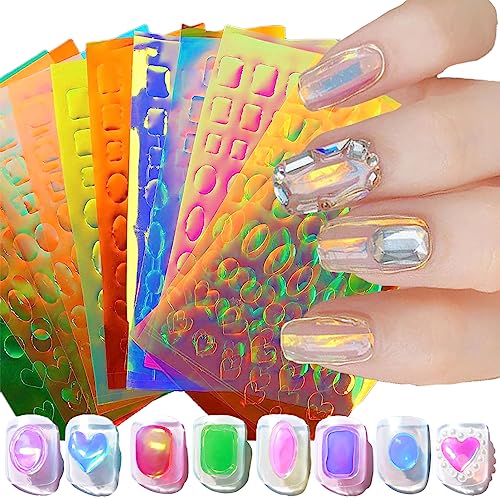 Winthrop 11 Sheets Aurora Nail Foil Stickers cover