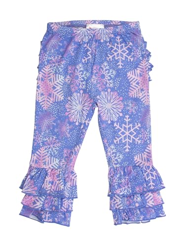 Image of RuffleButts Baby /Toddler Girls Stretchy Flare Pants w /Ruffles