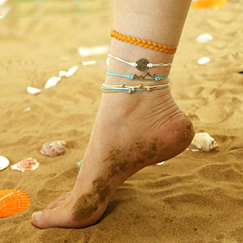 choice of all String Bracelets for WomenMen Summer Wave Bracelet Set for Teen Girls Waterproof Surfer Ankle Bracelet for Men Boys Friends - Image 5