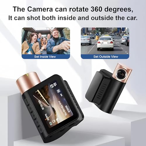 Image of TEXUM TDC-25 4K Dash Camera, Ultra HD Resolution, WiFi Connectivity, Automatic Recording, G-Sensor, Voice Prompt - High-Definition Dashcam for Complete Road Safety