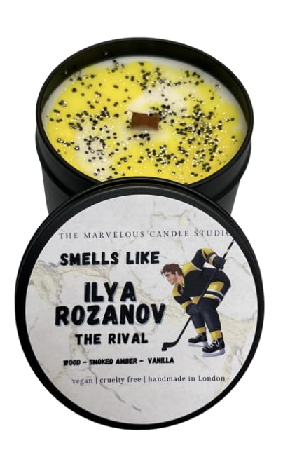 Ilya Rozanov Candle | Heated Rivalry Inspired | Hockey Romance Gift | Enemies to Lovers Booktok Candles | Connor Storrie | The Rival (4oz Candle)