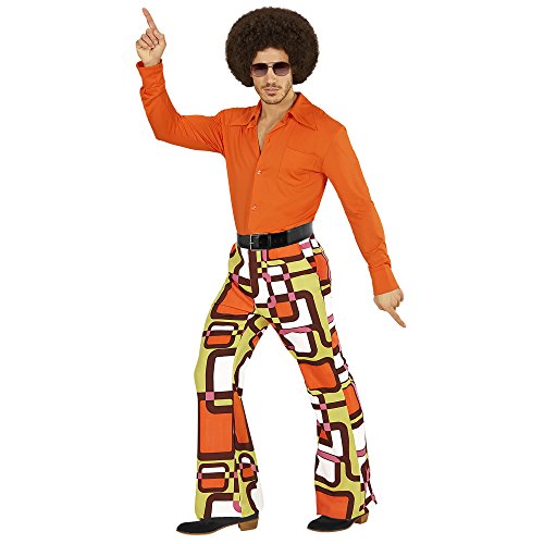 Miniatura 2 de W Widmann Milano Party Fashion - Pantalones De Hombre De Los Años 70, Estilo Disco, Pantalones Acampanados Para Carnaval, Disfraces