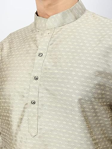 Image of Silk Blend Men's Kurta Pyjama Set /Kurta Pajama for Men