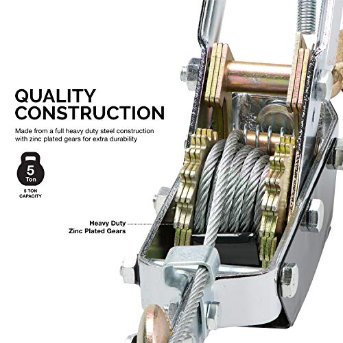 Neiko 02256A Come Along Winch, 5-Ton (10,000 Lbs) Pulling Capacity thumb #1