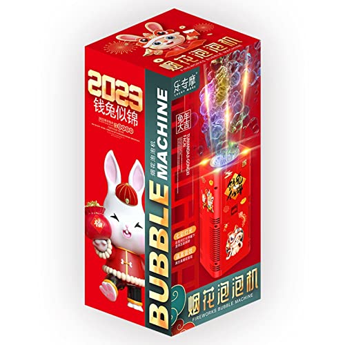 bolhas elétrico | 12 Furos Elétrico Ano Novo Fire Work Bubble Machine,2023 nova máquina bolhas portá